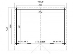 debora L400X400-40mm PLAN